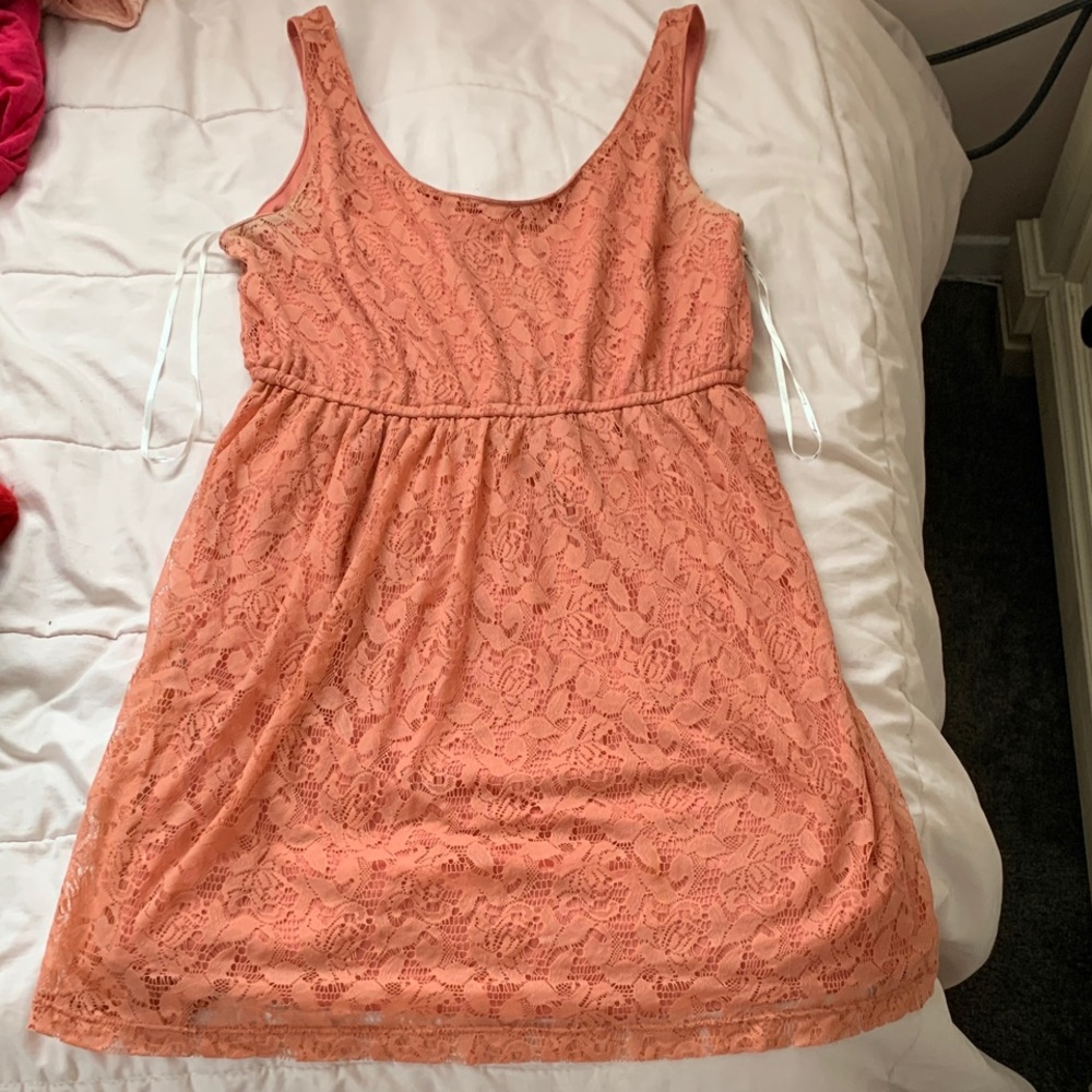 Forever 21 Peach Lace Dress